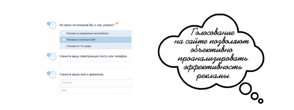 создание голосования на сайте