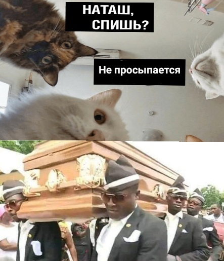 Танцующие негры с гробом