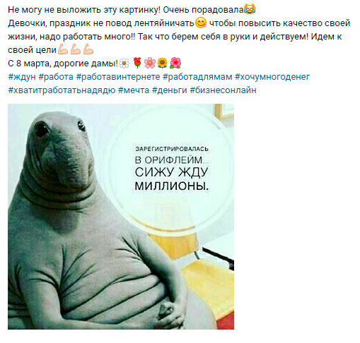 Ждун в Орифлейме