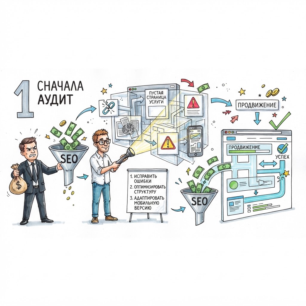 сначала аудит сначала аудит