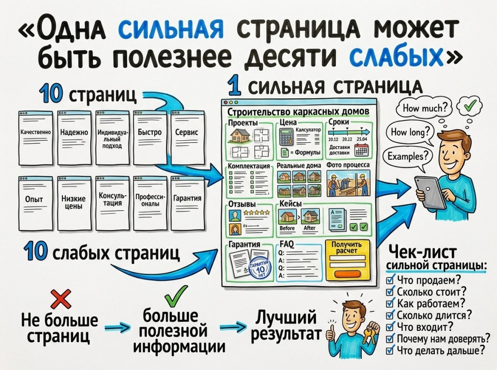 одна сильная страница одна сильная страница